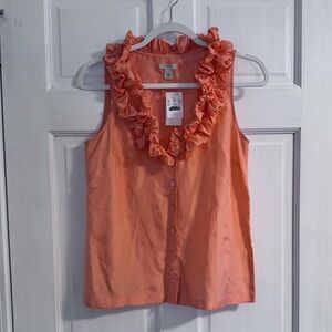 J Crew NWT Ruffled Top Size 2